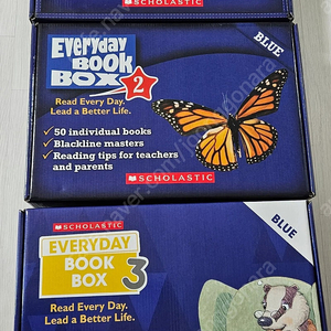 Scholastic Everyday Book Box(EBB) 블루 1.2.3 세트