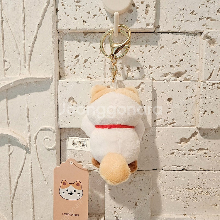 복고양이 귀여운 미니 고양이 키링 가방고리 인형--1