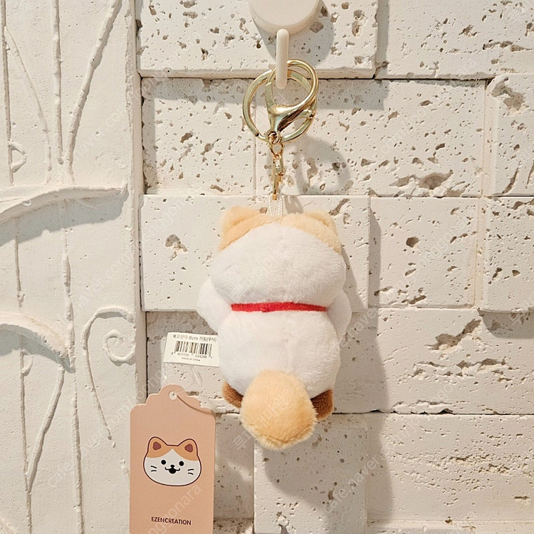 복고양이 귀여운 미니 고양이 키링 가방고리 인형--1
