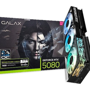 [미개봉] 갤럭시 GALAX 지포스 RTX5080 BLACK OC D7 16GB