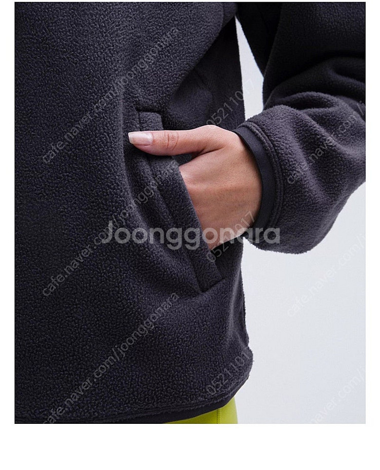 룰루레몬 플리스 하프집--2