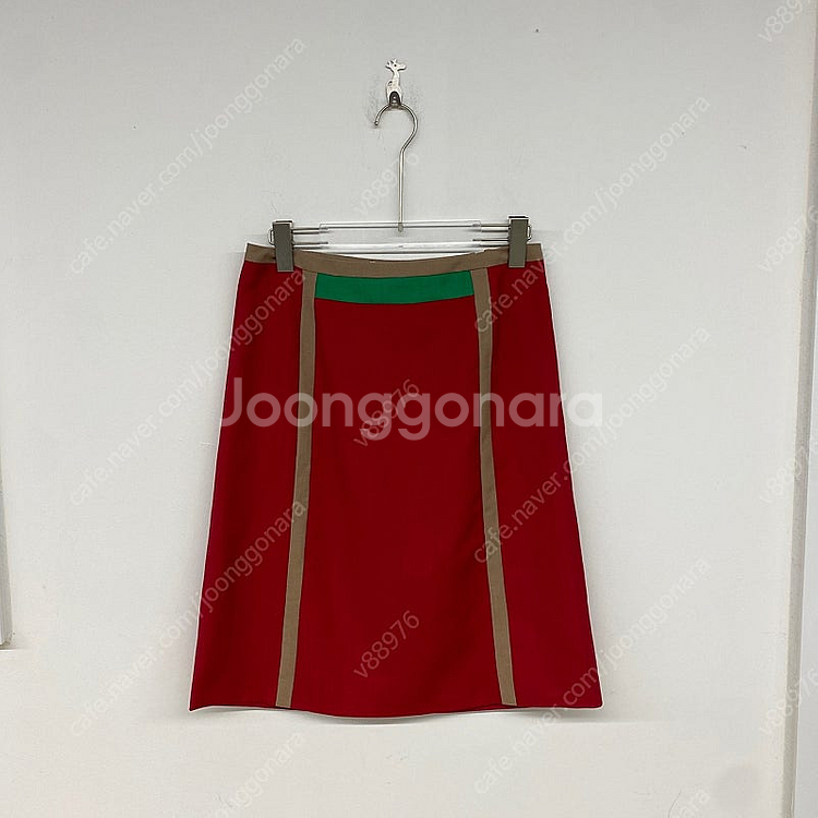 [55-66] 프라다 컬렉션 하이웨스트 스커트 정품 /...--0