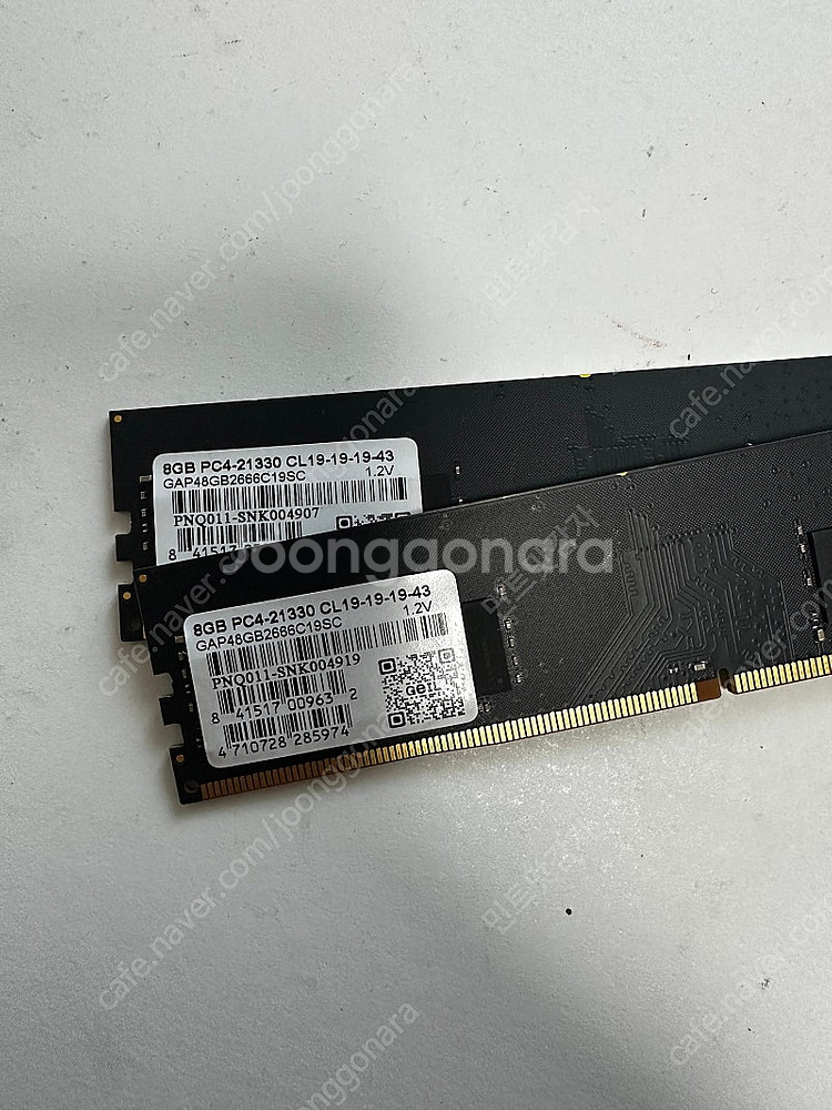 DDR4 RAM 8GB 2개 일괄 5만--0