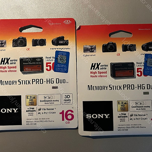 소니 메모리스틱 PRO-HG 듀오 HX 16GB MS-HX16B