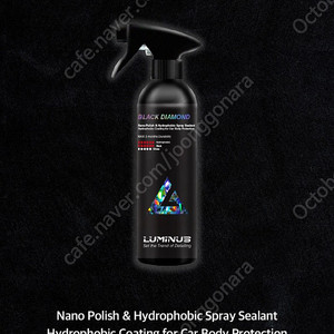 루미너스 블랙 다이아몬드 물왁스 유리막코팅제 퀵디테일러 500ml