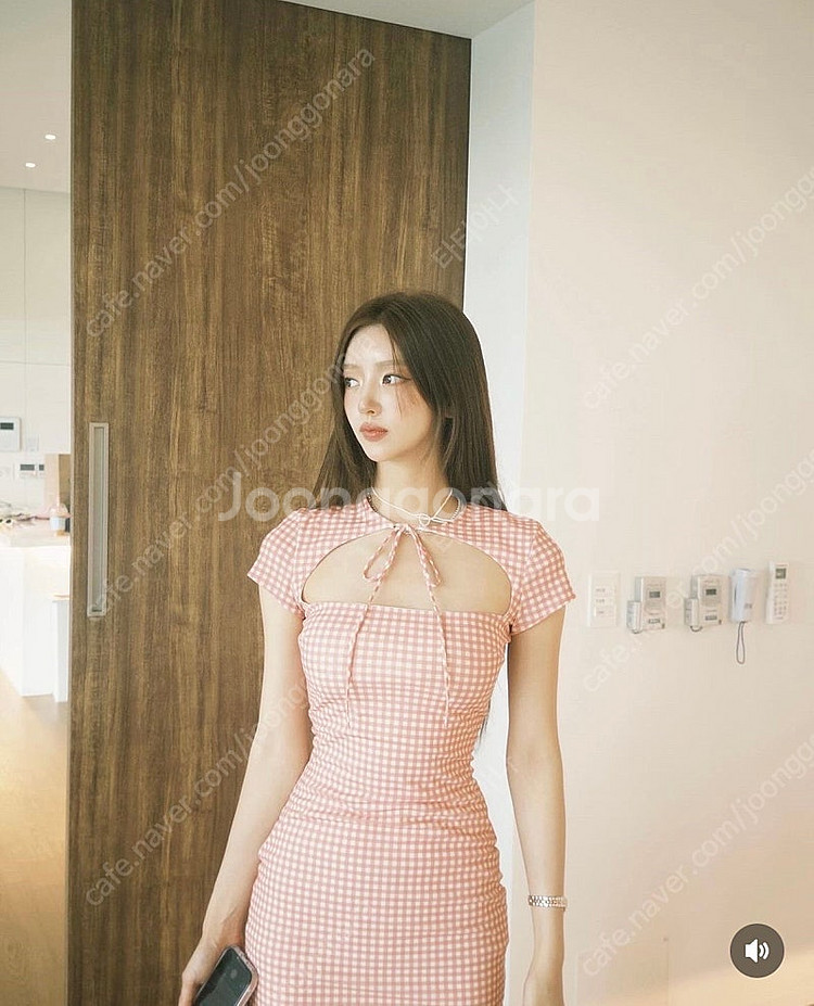zara 자라 리본 깅엄 체크 원피스 59900-359...--4