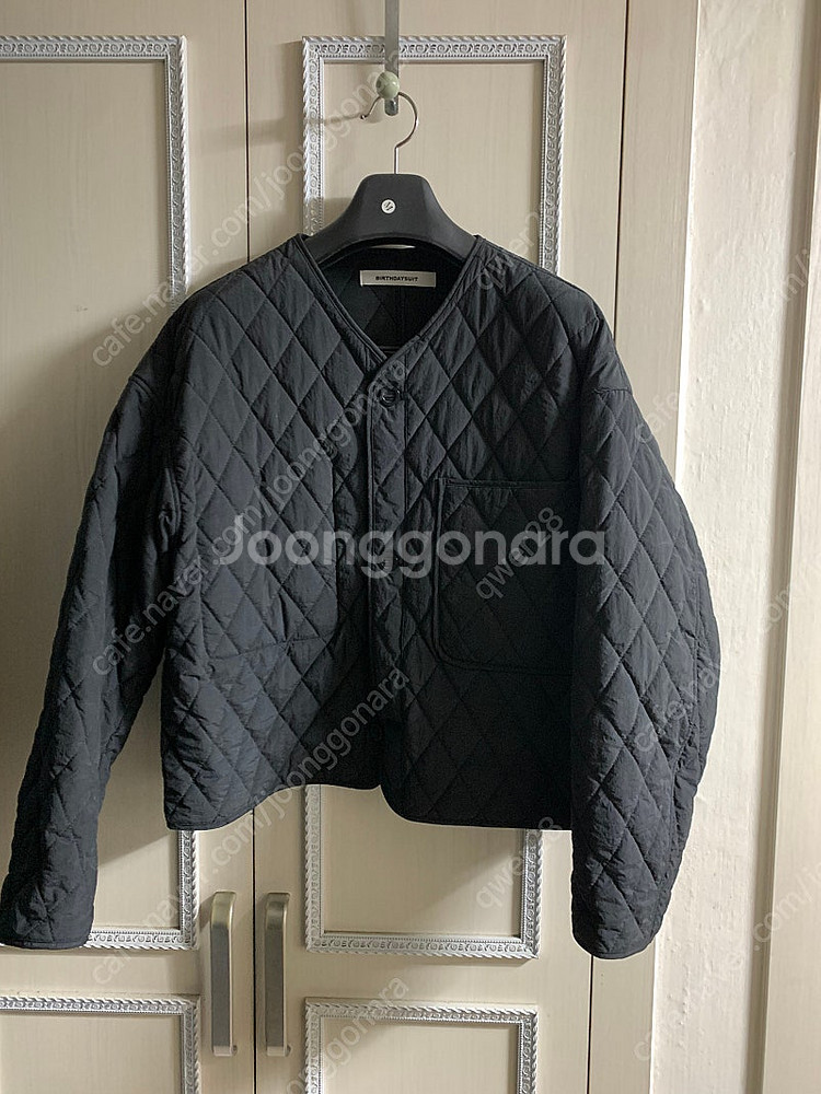 [블랙] 벌스데이수트 퀼티드 가디건 19FW M 판매--1