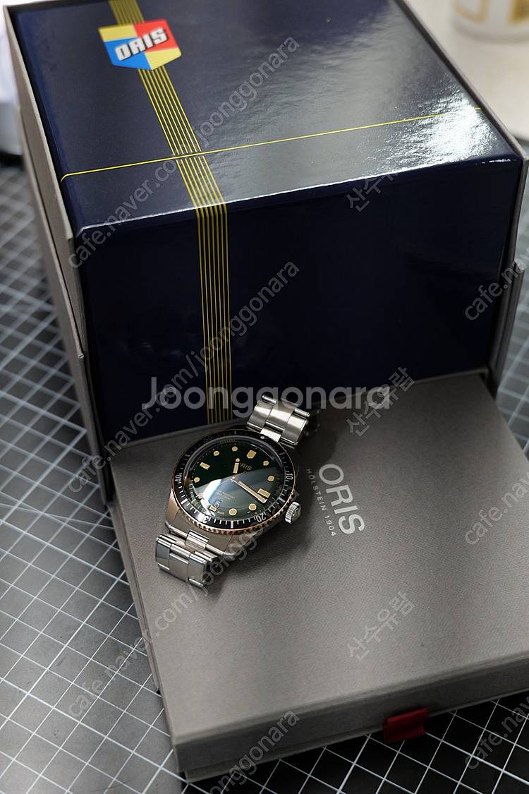 오리스 식스티파이브 녹판 40mm 풀박스--0