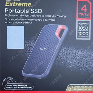 sandisk 외장 ssd 4테라 미개봉