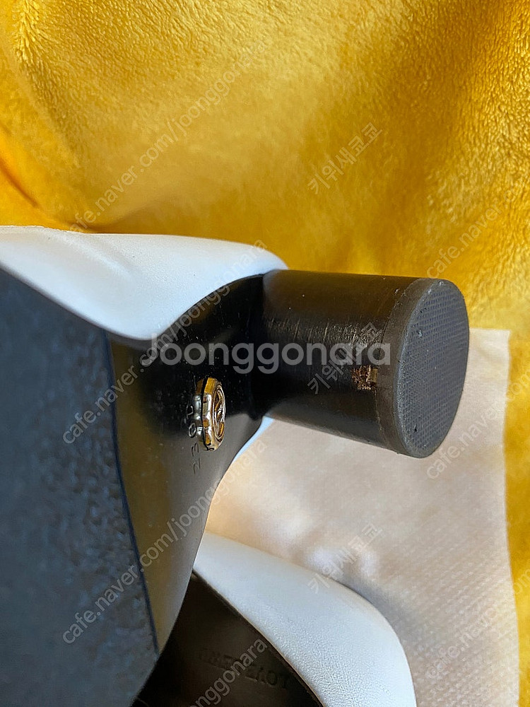 러브듀이 로퍼힐 230 흰색구두--3