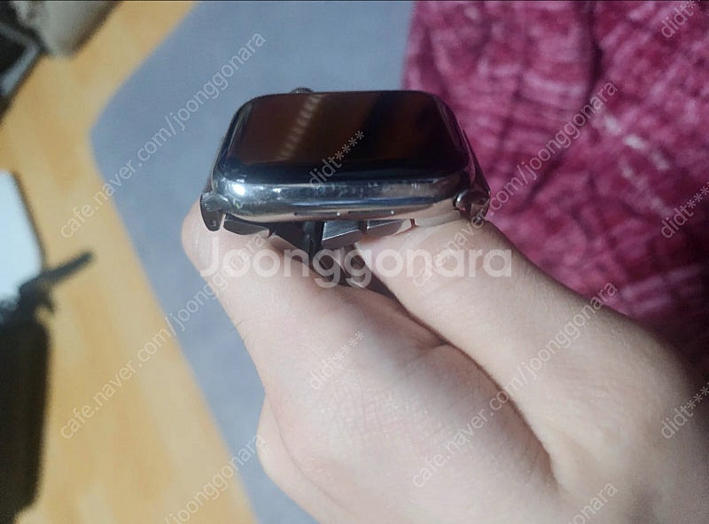 애플워치6 44mm 스테인리스 판매합니다.--2