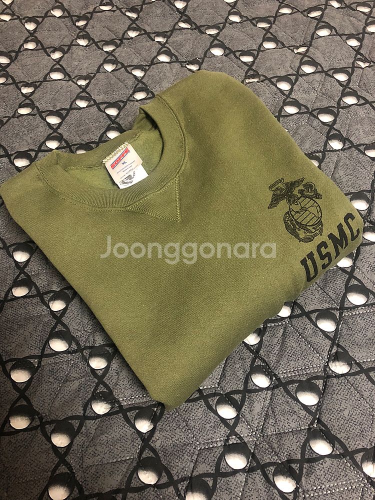 오리지널 USMC 데드스탁 맨투맨 스웻셔츠 크루넥 티셔...--0