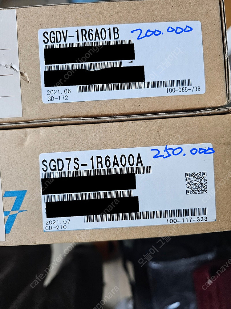 야스카와 서보팩 SGD7s-1R6A00A,SGDV-1R6A01B 새제품팝니다 이미지