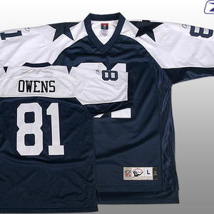 NFL Dallas Cowboys 레전드 #81 Terrell Owens Throwbacks풋볼져지 정품Reebok L(105-110) (무료배송)/희귀소장품