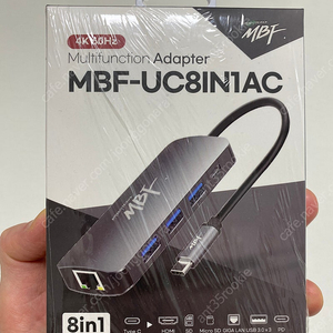 MBF-UC8IN1AC (8포트/USB 3.0 Type C/멀티어댑터)