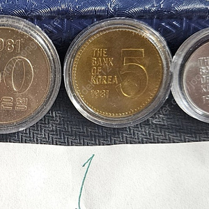 1981년 50,5,1원. 동전.주화.