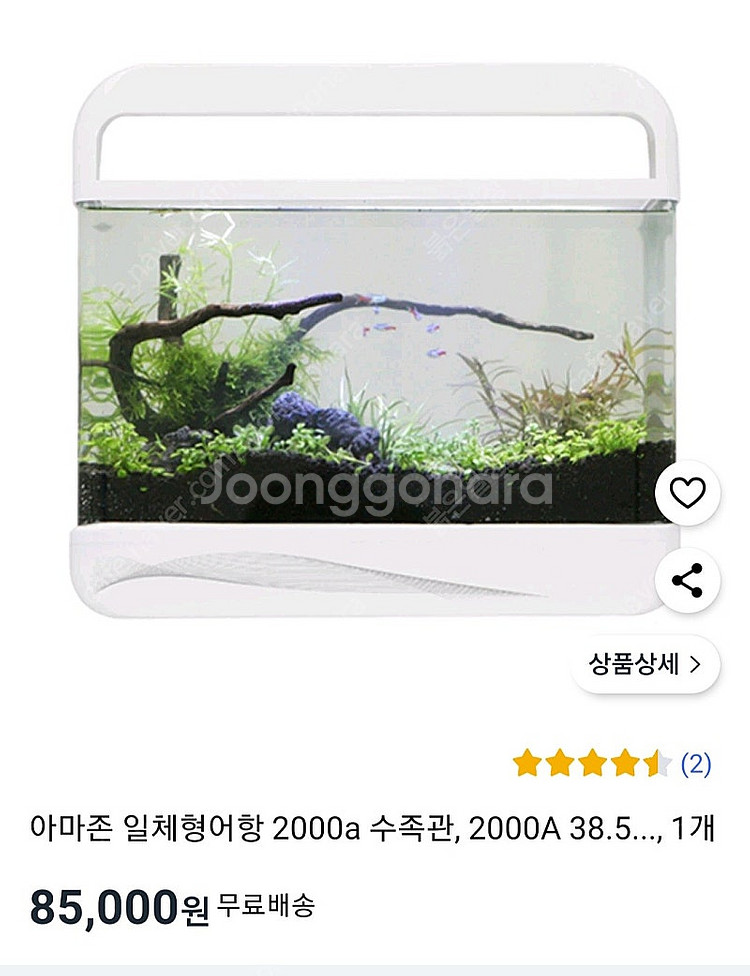 아마존 일체형 디지털 어항 수족관 용품 사료 포함(은평...--6