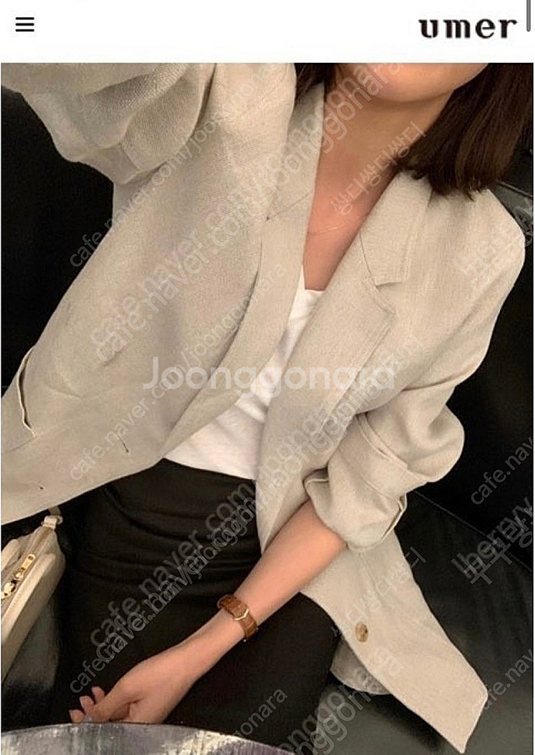 유메르 린넨 자켓--2