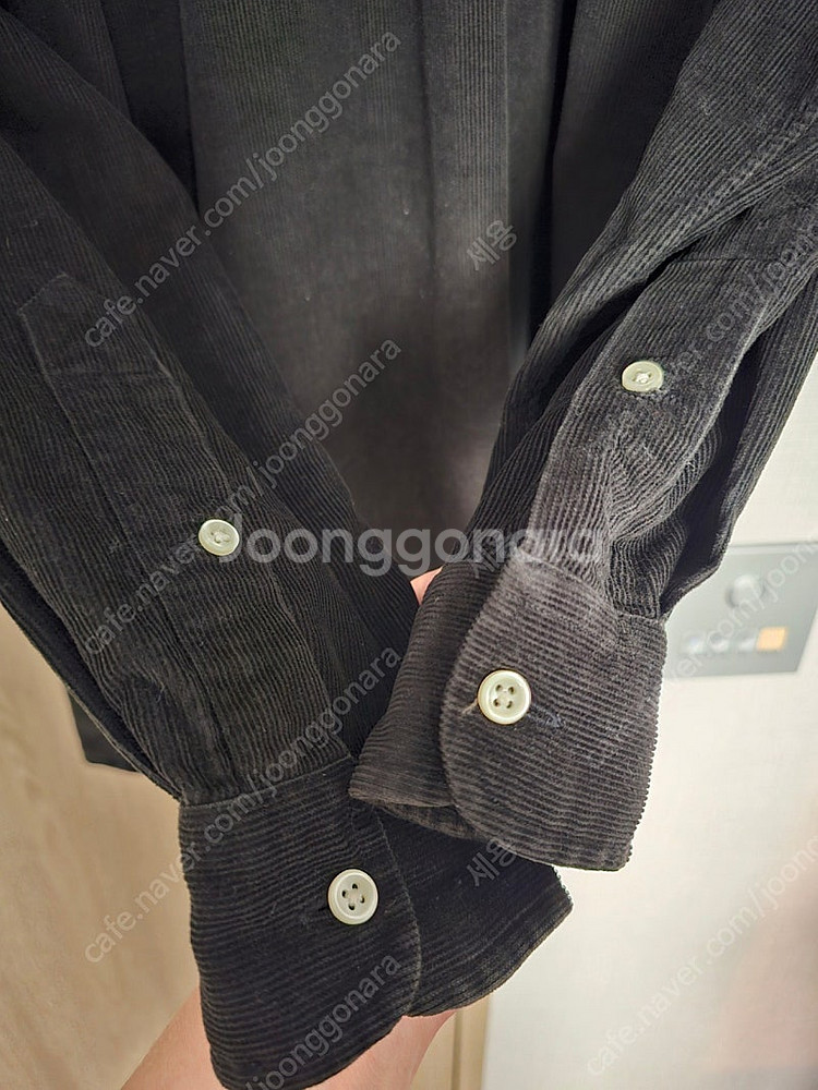 폴로 팔프로렌 블레이크 코듀로이 셔츠 블랙 L--7