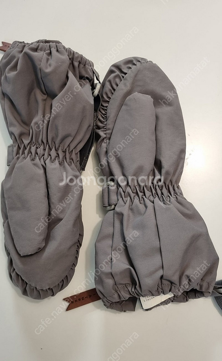 미니어쳐 스키장갑 그레이 4~6y 중고--5