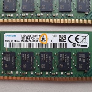 삼성 DDR4 ECC Unbuffered 16g 2400t 메모리 (언버퍼트 언버퍼드) 2개