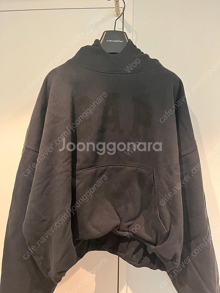 이지 갭 / 엔지니어드 바이 발렌시아가 도브 후디 블랙...--0