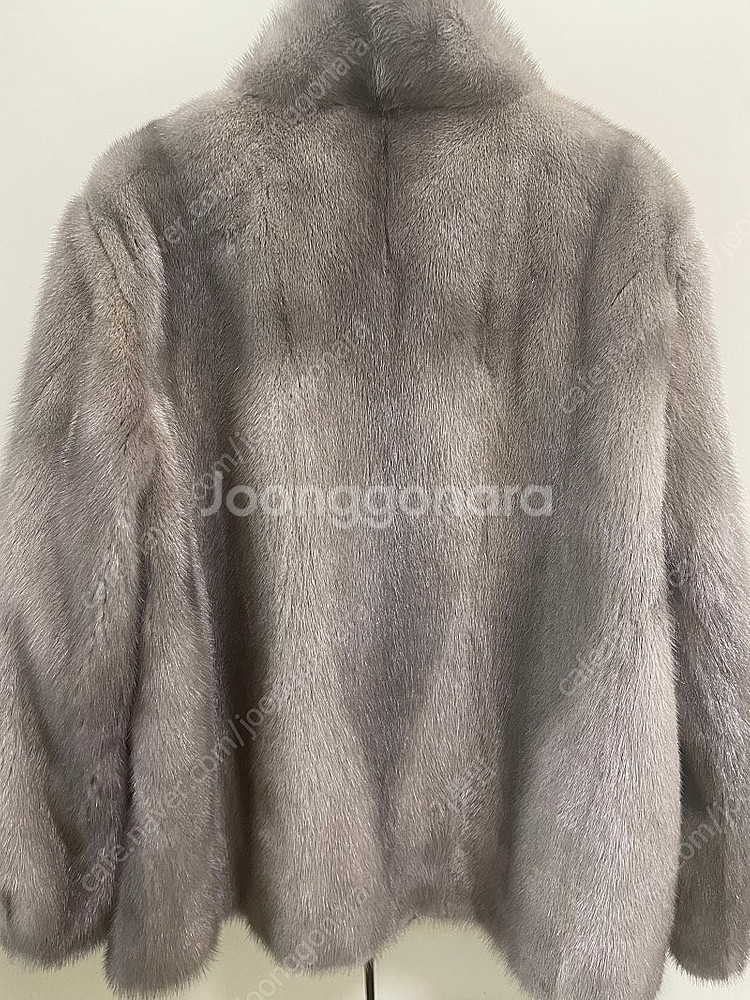 대동모피)그레이베이지 밍크 점퍼 쟈켓! 택채 새것!--2