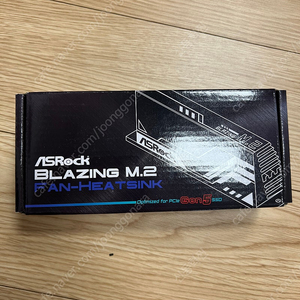 Asrock 애즈락 블레이징 히트싱크 ssd 방열판 gen5