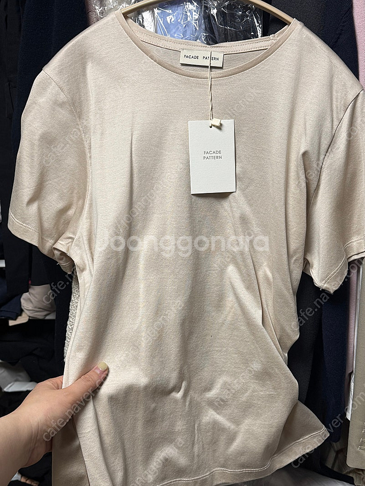 파사드패턴 실켓 티셔츠 L--0