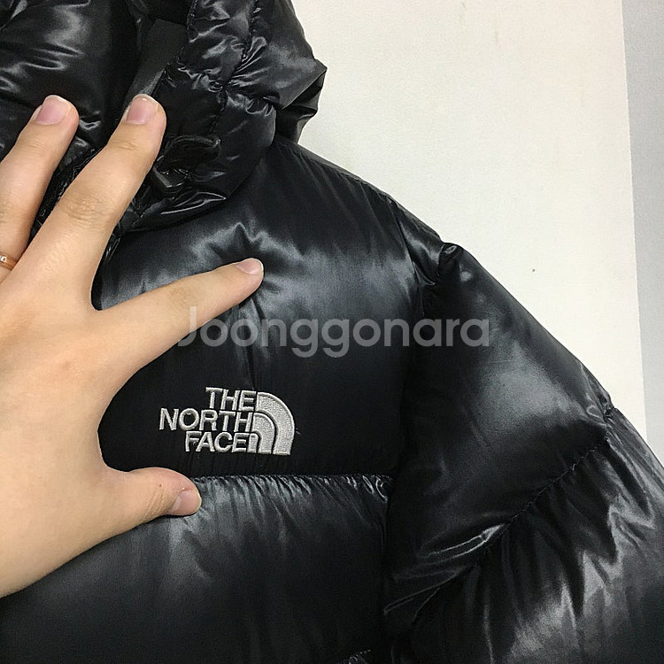 노스페이스 여성 유광 구스 패딩 90--2