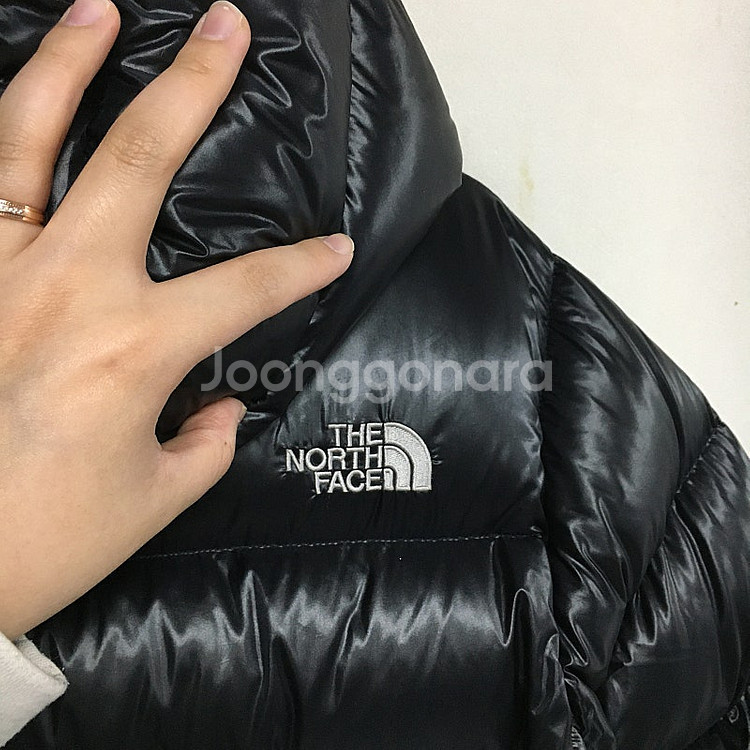 노스페이스 여성 유광 구스 패딩 90--6