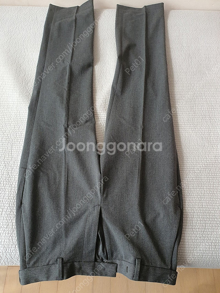 무탠다드 세미 와이드 히든 밴딩 슬랙스 미디엄 그레이 ...--0