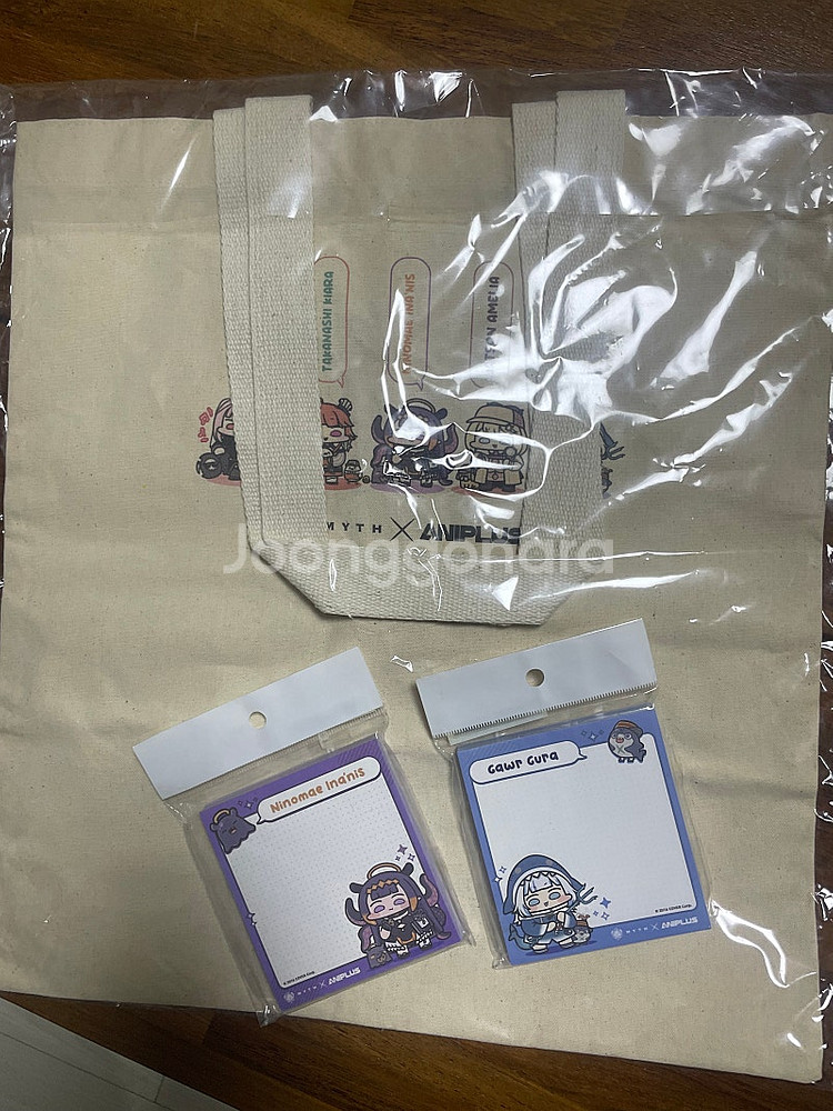 홀로라이브 에코백 구라, 이나 포스트잇 일괄판매합니다--0