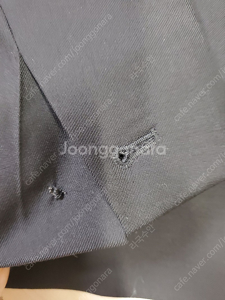 정품 쿠플스 양가죽 포인트 울 블레이져 자켓--4