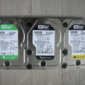 WD 3.5" HDD 2TB 640GB 500GB 일괄