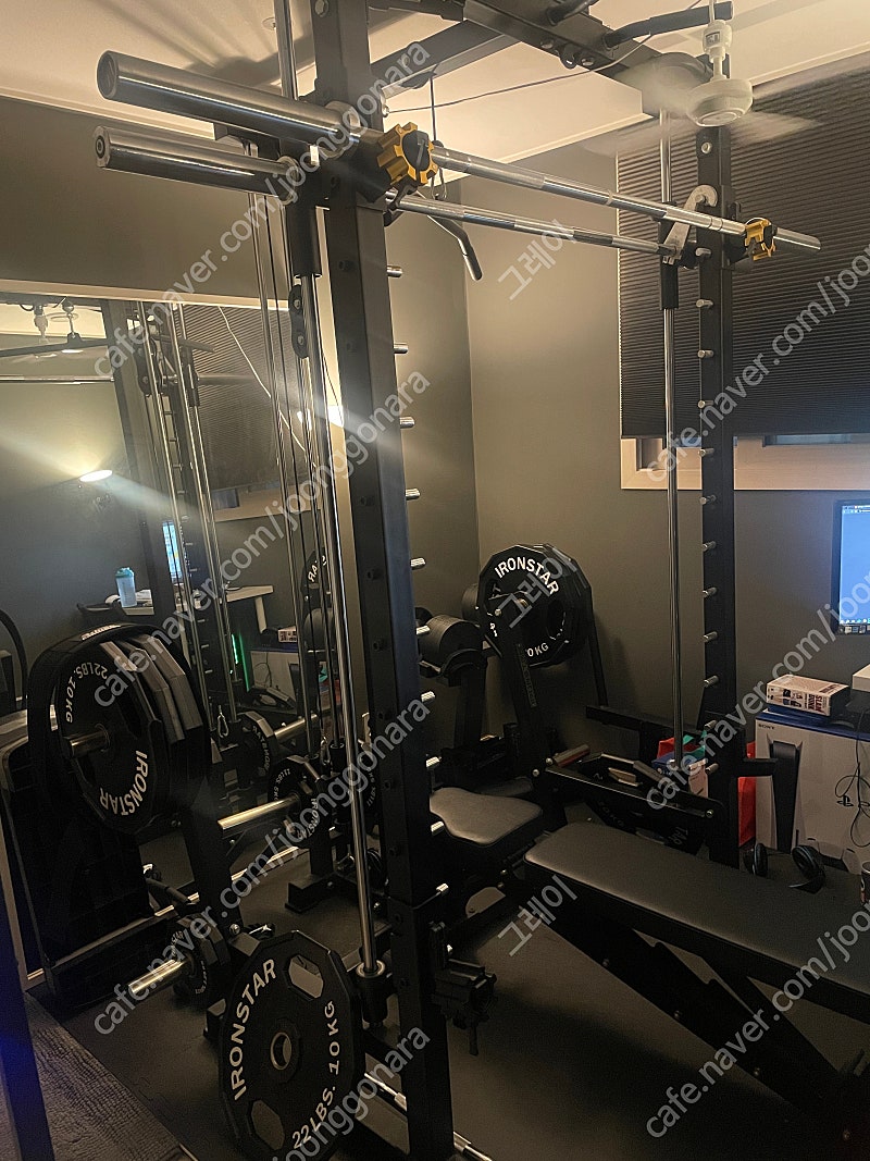 스미스머신 sm-1003 + 누오무게조절덤벨(32kg) + 구성품 팝니다.(배송/설치비 포함)