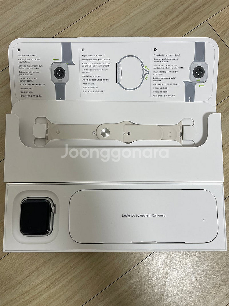 애플워치 2024 se2 셀룰러+gps 실버 알루미늄 40mm--1