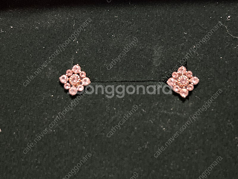 로즈몽 14k 화이트 토파즈 귀걸이--1
