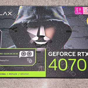 GALAX 지포스 RTX 4070 2X V2 D6X 12GB 그래픽카드 미개봉