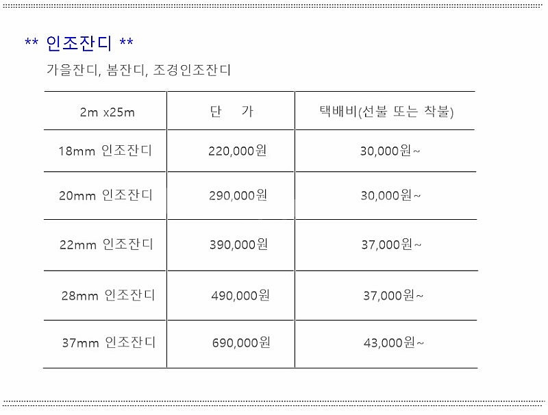 [팝니다] 골프퍼팅전용인조잔디, 고밀도잔디, 애견운동장...--1