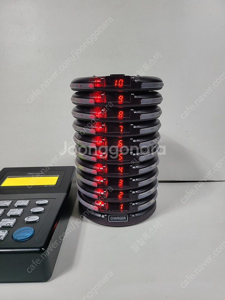 스타콜 진동벨 팝니다 sc-600r 원형벨 13개, 번...--2