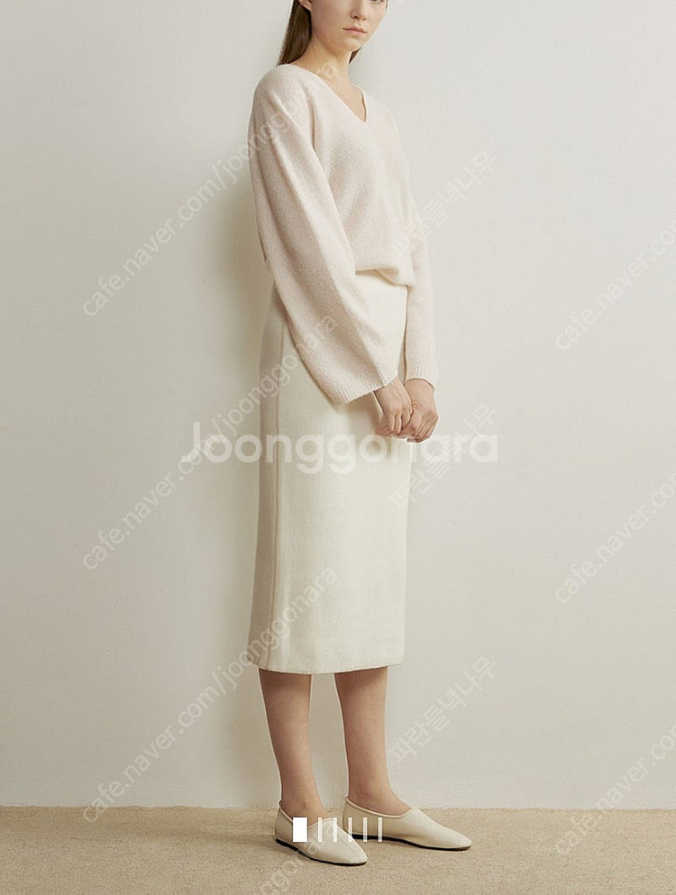 한섬 더캐시미어 캐시미어100 니트스커트--0