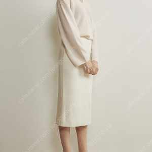 한섬 더캐시미어 캐시미어100 니트스커트