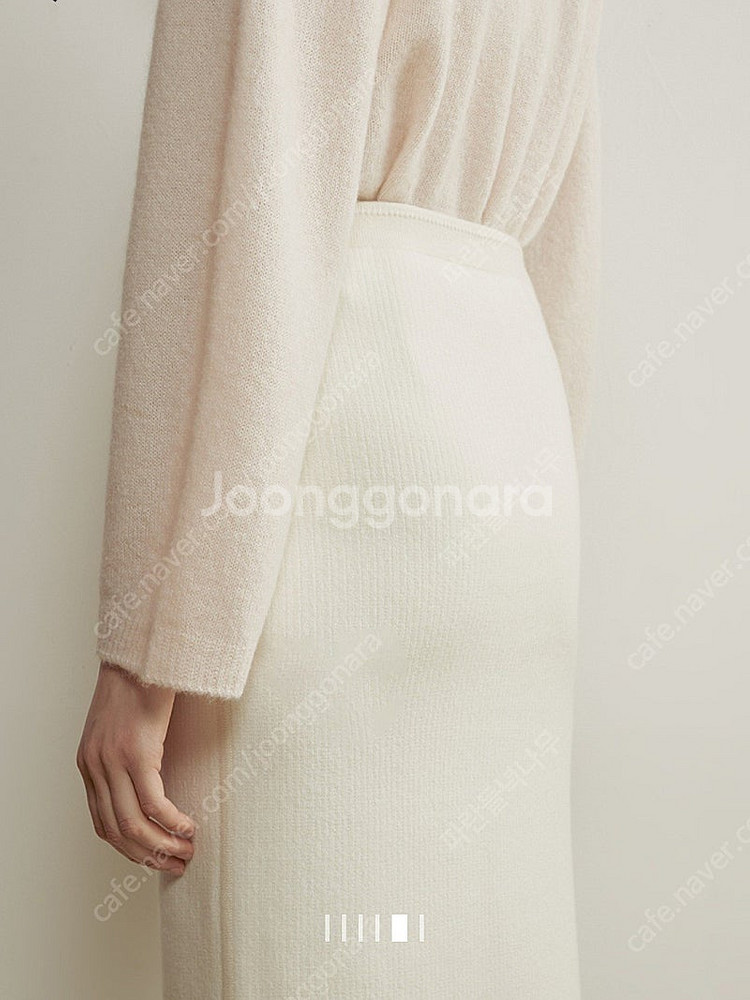 한섬 더캐시미어 캐시미어100 니트스커트--4