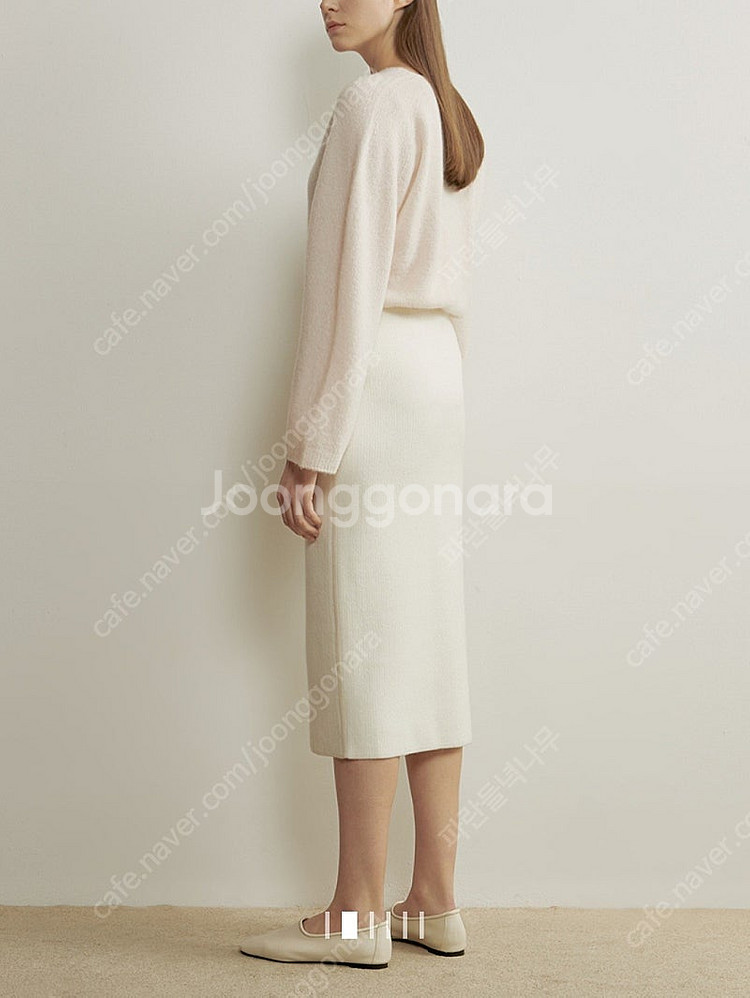 한섬 더캐시미어 캐시미어100 니트스커트--5