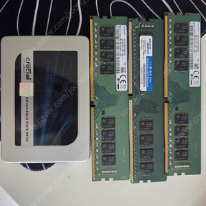 마이크론 MX300,삼성램 DDR4 8,16기가