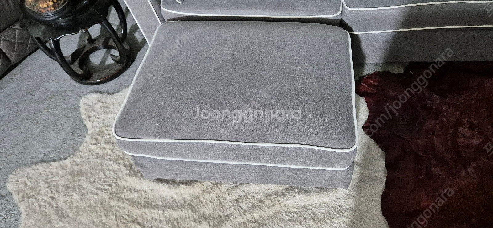 *판매* 도모 로만 패브릭 3인소파+스툴(커버세탁완료)...--5