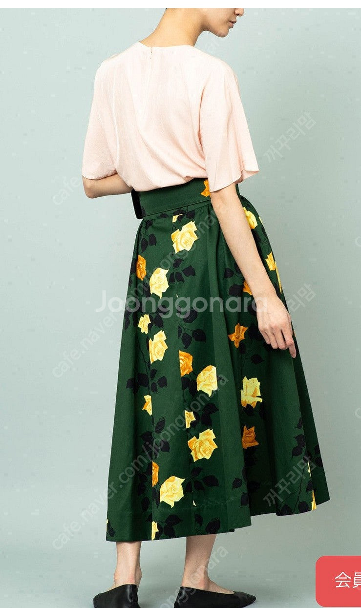 msgm 플라워 벨트 스커트 택달린 새상품!! 38사이...--1