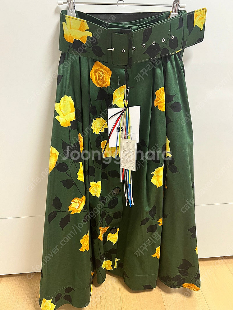 msgm 플라워 벨트 스커트 택달린 새상품!! 38사이...--2