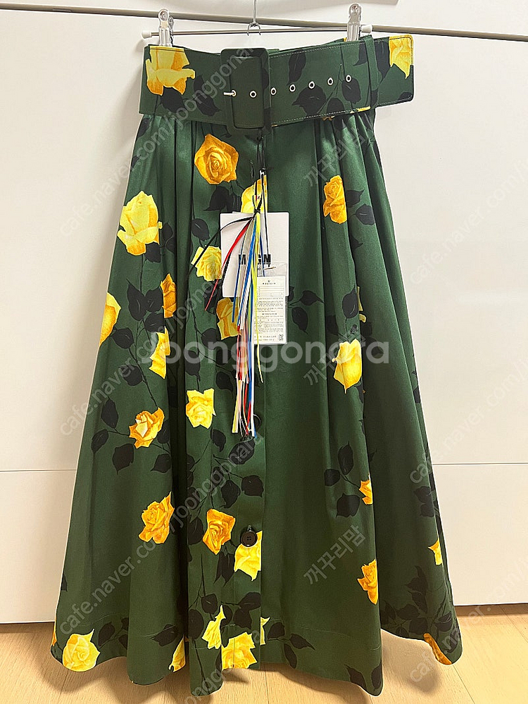 msgm 플라워 벨트 스커트 택달린 새상품!! 38사이...--7